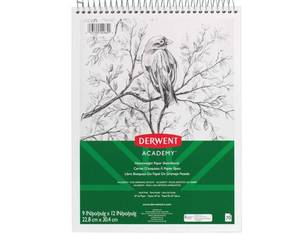 lot 41812 image: Derwent Academy Heavyweight Sketchbook, 11 in. x 8-12 in., 70 sheets - Retail $10