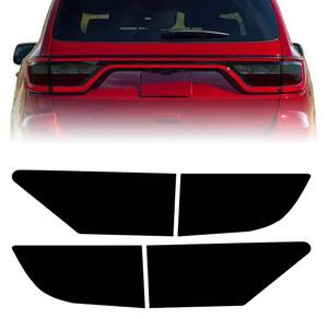 lot 41854 image: WZCNDIDI Blackout Car Taillight Vinyl Tint Film Precut Overlay Tail Light Wrap Cover Compatible with Dodge Durango 2014-2021 (Taillight) - Retail $11