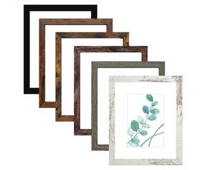 lot 43895 image: SESEAT 5x7 Pictrue Frame Set of 10, Wall and Tabletop Display, Mix Multi Color - Retail $17