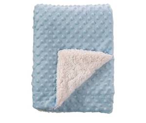 lot 43911 image: CREVENT Cozy Soft and Warm Sherpa Baby Blanket for Infant Toddlers Crib Cot Stroller Gift for Baby Girls All Season Use(30X40 Navy Dot) - Retail $12