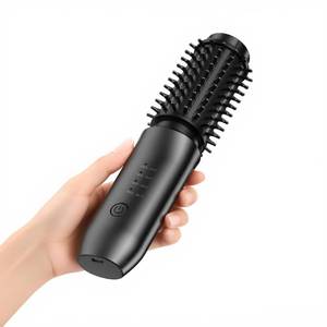 lot 48793 image: CARESKY Cordless Curling Iron Brush, 1.5 Inch Mini Travel Hair Curler with 200 Million Negative Ions, Portable Heated Round Straightener Brush Rechargeable for Curl, Touch-Up