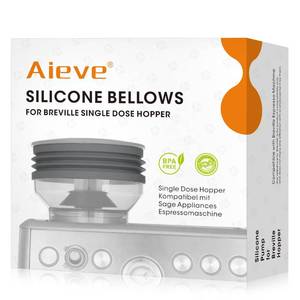 lot 48817 image: AIEVE Silicone Bellow Compatible for Breville Barista Express, Single Dose Hopper for Breville Espresso Machine,Gray - Retail $14