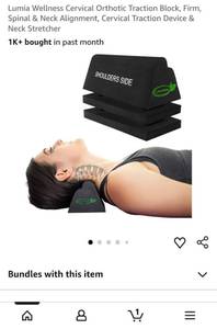 lot 41672 image: Lumia Wellness Cervical Orthotic Traction Block Set - Retail $25