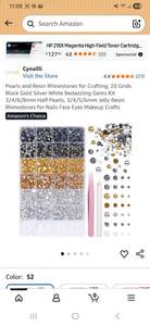 lot 41677 image: Nail Art Rhinestone Kit with Application Tools - Retail $8