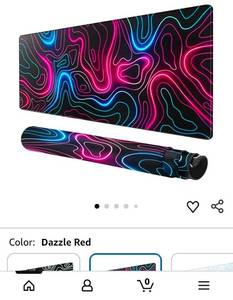 lot 41684 image: Neon Abstract Pattern Yoga Mat  - Retail $25