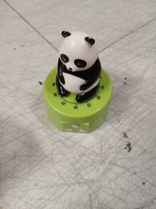 lot 41711 image: Panda Kitchen Timer with Green Base - Retail $8
