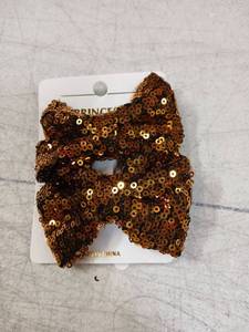 lot 41764 image: Gold Sequin Hair Bow Set Of 2 - Retail $8