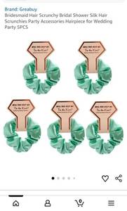 lot 43849 image: Bridesmaid Proposal Gift Kit with Hair Ties and Card - Retail $15