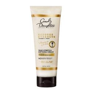 lot 27024 image: Carols Daughter Goddess Strength True Stretch Defining Hair Cream For Waves, Coils and Curls, Curl Defining Cream with Castor Oil, 6.8 Fl Oz - Retail $11