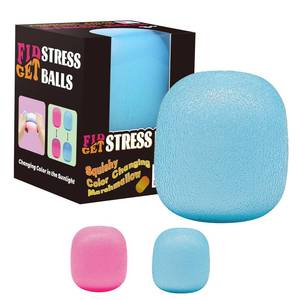 lot 27033 image: Fidget Toys Stress Balls for Kids & Adults - Changes Color in The Sun -Slow Rise Dough Ball - Fidgets for Classroom - Squishy Fidget Toys Stretchy Squeeze Stress Relief Balls for Anxiety (Dough Blue) - Retail $20