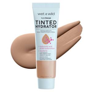 lot 27036 image: wet n wild Bare Focus Tinted Hydrator Tinted Skin Veil, Lightweight Buildable Coverage with Hyaluronic Acid & Vegan Squalane, Semi-Matte Finish, Cruelty-Free - Medium Deep - Retail $5
