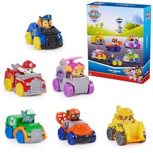 lot 27097 image: PAW Patrol Pup Squad Racers, 6-Piece Vehicle Gift Set, Kids Toys for Boys & Girls Ages 3 and Up - Retail $30