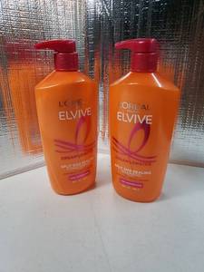 lot 27132 image: LOreal Paris Elvive Dream Lengths Shampoo and Conditioner Kit, Paraben Free, 1 kit - Retail $17