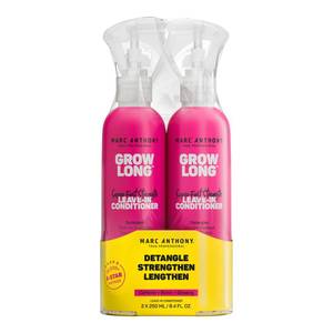 lot 27156 image: Marc Anthony Leave-In Conditioner Spray & Detangler, Grow Long Biotin, 2-pack - Anti-Frizz Deep Conditioner For Split Ends & Breakage - Vitamin E, Caffeine & Ginseng for Curly, Dry & Damaged Hair - Retail $17