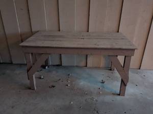 lot 80 image: Outdoor wood table