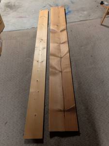 lot 84 image: 1- 11 and a half by 8ft long and 7 in by 8 ft long boards