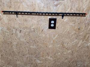 lot 101 image: Wall Mount Tool Organizer Rack with Multiple Holes 36