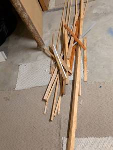 lot 164 image: Mixed Wood Lumber Strips and Boards Bundle
