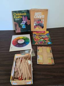 lot 194 image: Childrens Craft Books and Art Supplies Bundle