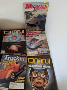 lot 254 image: Classic 1980s Magazine Collection - Mechanics Illustrated, Popular Mechanics, Truckin, Omni