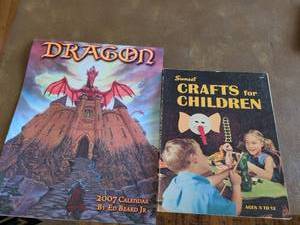 lot 266 image: Dragon Fantasy Calendar and Childrens Craft Books Set
