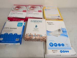 lot 270 image: Office Printer Paper Bundle - Mixed Brands Copy Paper Collection