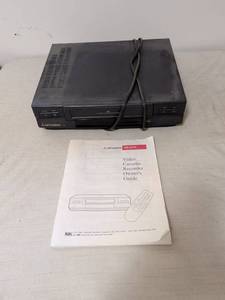 lot 273 image: Mitsubishi HS-U410 VHS Video Cassette Recorder with Manual