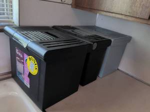 lot 305 image: Portable File Storage Boxes with Hanging Folders