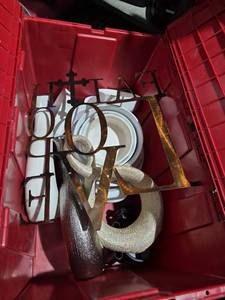 lot 76 image: Home Decor and Kitchen Ceramic Dishes - Tote Not Included - Retail $25