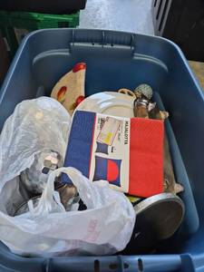 lot 97 image: Mixed Household Items, Collectibles and Craft Supplies Lot - Tote Not Included  - Retail $15