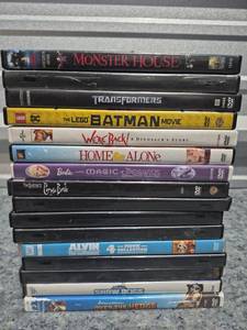 lot 151 image: Mixed DVD Movie Collection Bundle - Family and Action Films - All Discs Present - Retail $25