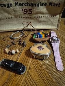 lot 171 image: Mixed Jewelry and Accessories Collection with Watch and Compact - Retail $15