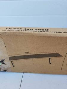 lot 213 image: TV Set-Top Shelf for Media Box AV Receivers and Speakers - Retail $15