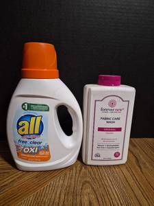 lot 255 image: Laundry Detergent Bundle - All Stainlifters and Forever New Fabric Care - Both Near Full - Retail $15