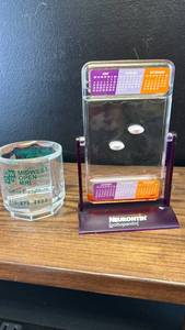 lot 4416 image: Medical Desk Calendar and Promotional Paperweight Set