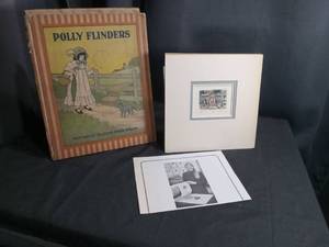 lot 4547 image: Polly Flinders Book with Limited Edition Etching and Artist Portfolio
