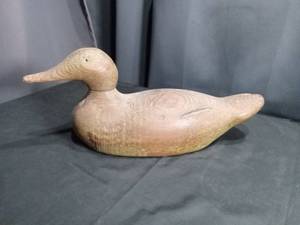 lot 4551 image: Handcarved Wooden Duck Decoy