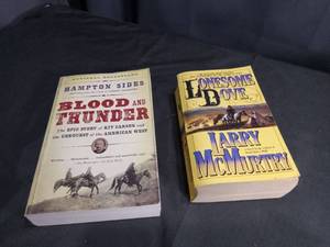 lot 4582 image: Western Historical Fiction Books by Hampton Sides and Larry McMurtry