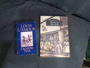 Louis L'Amour Western Novel and Wichita Kansas History Book Bundle