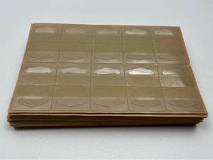 lot 132 image: Lot of 42 Sheets of Self-adhesive Hang Tabs (20 tabs per sheet)