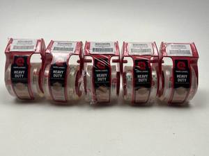 lot 147 image: Lot of 5 Tape Logic Heavy Duty Clear Packaging Tape with Dispensers
