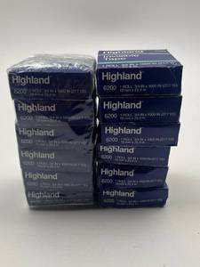 lot 149 image: Lot of 12 Highland 6200 Invisible Tape Rolls 34 Inch x 1000 Inch Matte Finish