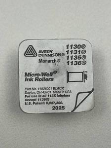 lot 168 image: Avery Dennison Monarch Micro-Well Black Ink Roller