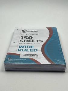 lot 179 image: 450 Sheets Rosmonde Wide Ruled Filler Paper Pack
