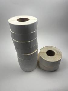 lot 195 image: White Adhesive Shipping Labels Roll Set