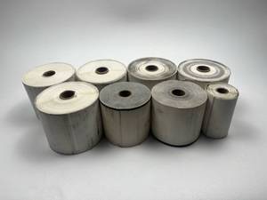 lot 196 image: White Direct Thermal Label Rolls Set