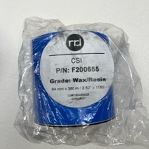 lot 207 image: Lot of 2 CSI F200655 WaxResin Printer Ribbon Rolls