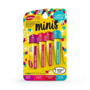 lot 106 image: Carmex Daily Care Minis Limited Edition Lip Balm 4PK - Retail $10