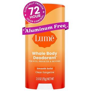 lot 113 image: Lume Whole Body Deodorant for Women - Smooth Solid Stick - Aluminum Free - Clean Tangerine - 2.6oz - Retail $29