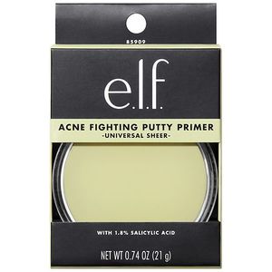 lot 124 image: e.l.f. Putty Primer - Acne Fighting - 0.74oz Contains Salicylic Acid, Vegan, Smoothing, Cream Form - Retail $12